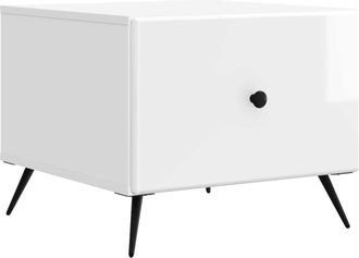 vidaXL Mesa De Caf&eacute; Brillante 49 X 50 X 40 Cm Madera De Ingenier&iacute;a Vidaxl