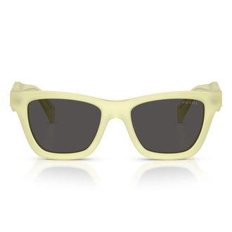Prada Sunglasses Prc07 S 21 G08 Z Frosted Vanilla/Dark Grey Women