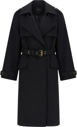 Guess Jassen, Dames, Zwart, XL, Katoen, Eve Melton Trench