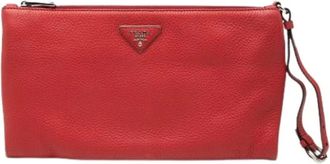 Prada Pre-owned Clutches, female, Red, Size: ONE SIZE Pre-owned Vintage Clutch