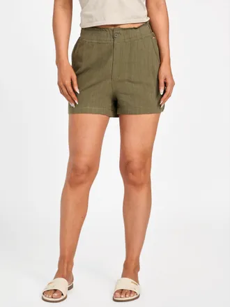 Guess Olivia Linen-Blend Shorts