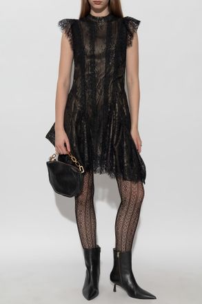 AllSaints Lace Dress Fleur, Womens, Black