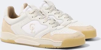 Christian Louboutin Bsktball 1 Retro suede and leather sneakers