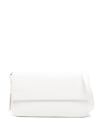 John Richmond debossed-logo shoulder bag - women - Polyester/Polyurethane - One Size - White