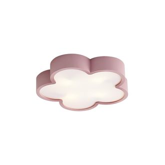 QAZQA Qazqa L&aacute;mpara De Techo Infantil Rosa Y Blanca - Lucille