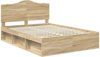 vidaXL Estructura De Cama Sonoma 140 X 190 Cm Madera De Pino Macizo Vidaxl