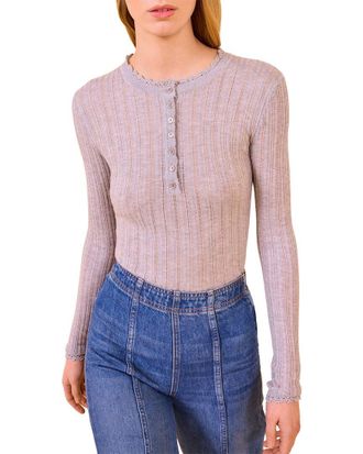 Ulla Johnson Delia Henley Knit Top