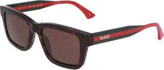 Gucci Vierkante zonnebril Gg 1869S Stijl - unisex - Zonnebrillen - Bruin - 53 MM - Accessoires
