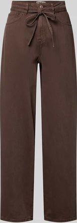 Only Loose Fit Jeans aus reiner Baumwolle Modell GIANNA-SILLA in Schoko, Gr&ouml;&szlig;e 28/32