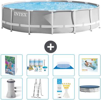 Intex Piscina Prism Frame Redonda - 427x107 Cm - 9-piezas S683
