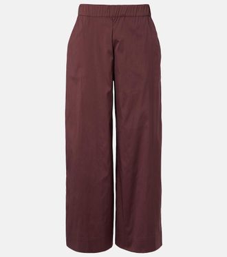 Max Mara Pece cotton-blend wide-leg pants