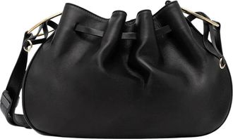 Liviana Conti Cindy Schoudertas - Dames - Schoudertassen - Zwart - ONE Size - Leer - Tassen
