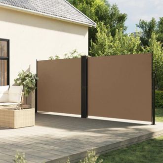 vidaXL Toldo Lateral Retr&aacute;ctil Gris Taupe 160x600 Cm Vidaxl