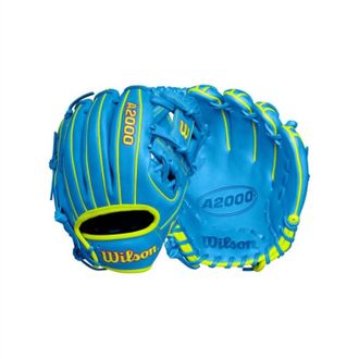 Wilson Mens A2000 Fall 1786 11.5 Infield Baseball Gloves In Sky Blue/optic Yellow