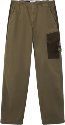 Stone Island Broeken, Heren, Groen, W32, Katoen, Cotton 3100060 Broek