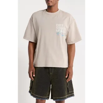 Diet Starts Monday Los Angeles Graphic T-Shirt in Washed Grey/blue at Nordstrom, Size Xx-Large