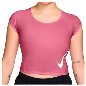 Nike Swoosh Run Dri-FIT S/S Running Top Laufshirt f&uuml;r Damen | rosa