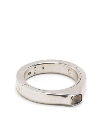 Parts Of Four Anello Sistema Terrestrial Surfaced con diamanti - Argento