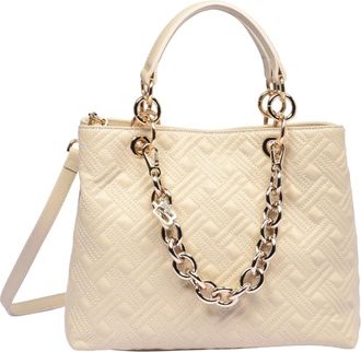Baldinini Bolso Acolchado de Piel - Bags - Mujer - Beige - ONE SIZE