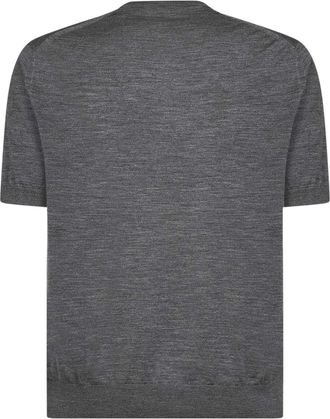 Prada Mens Crewneck Sweater Slate Grey Virgin Wool