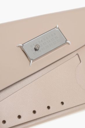 Maison Margiela MM11 Saffiano Leather Pouch SNATCHED with Clip Closure Maison Margiela