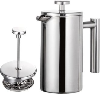 OEM Cafetiere A Piston - 800 Ml - Acier Inoxydable 304 - Double Paroi - Pour Cafe Et The - 1 Piece