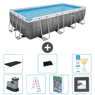 Bestway Piscina Bestway Power Steel Rectangular - 549x274x122 Cm - 8-piezas S543