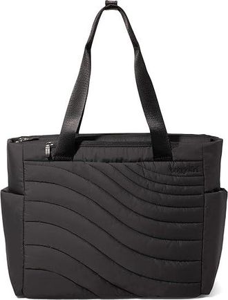 Baggallini Set Wave Tote Tote Handbags Black Wave Puff, Polyester