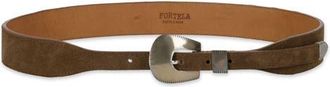 Fortela Alabama Suede Leather Belt in Camel at Nordstrom, Size 100