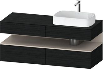 Duravit Qatego Consola Mueble Bajo Lavabo, 2 Extensiones, 2 - Duravit