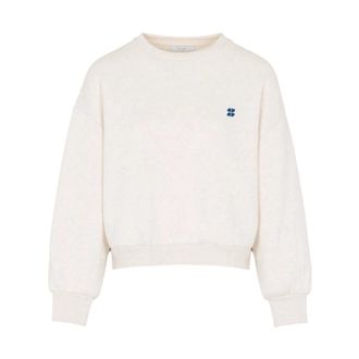 By-Bar Amsterdam Bibi Logo Sweater - Dames - Sweatshirts - Beige - L - Katoen - Hoodies & sweatvesten