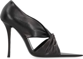 Saint Laurent Black Solid Heels