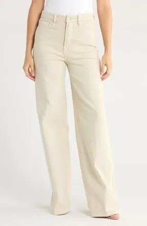 Good American Good Skate Wide Leg Jeans in Bone01 at Nordstrom Rack, Size 10