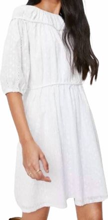 NASTY GAL Broderie Tie Back Mini Dress In White