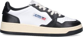 Autry White Medalist Low Leather Sneakers