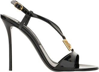 Dolce & Gabbana Schoenen, Dames, Zwart, 38 EU, Sandaletten met Hoge Hak