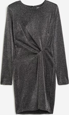 H&M Jerseykleid mit Knotendetail - Schwarz