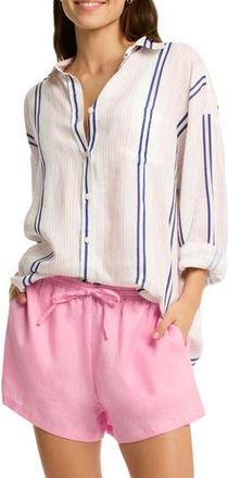 Sea Level Australia Newport Beach Cover-Up Shirt in Light Pink at Nordstrom Rack, Size Medium