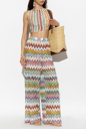 Missoni Patterned Top With Lurex Thread, Womens, Multicolour