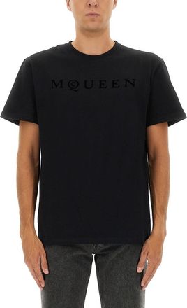 Alexander McQueen T-Shirt With Logo-Uomo
