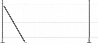 vidaXL Vidaxl - Fence Post 26 pcs Silver 3.2 x 3.2 x 110 cm Steel