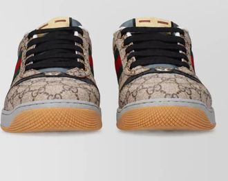 Gucci fabric lace-up sneakers