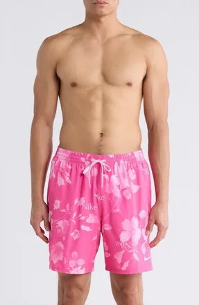Nike Floral Swim Trunks in Pinksicle at Nordstrom Rack, Size Xx-Large