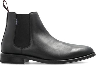 Paul Smith Cedric leren Chelsea laarzen met elastische zijkanten - Zwart
