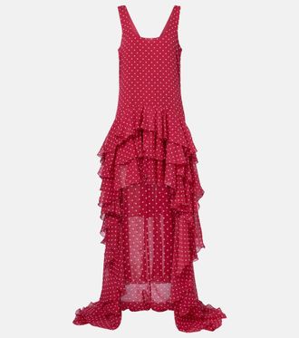 Rotate Truut ruffled chiffon midi dress