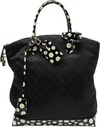 Louis Vuitton Pre-owned Satijnen Tote - Dames - Vintage Handtas - Zwart - ONE Size - Satijn - Vintage