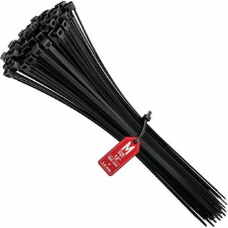 OEM Bridas Para Cables De 300 Mm X 3,6 Mm, Bridas De Nailon, Bridas De 300 Mm, Color Negro, Paquete De 100 Unidades - Crezuo