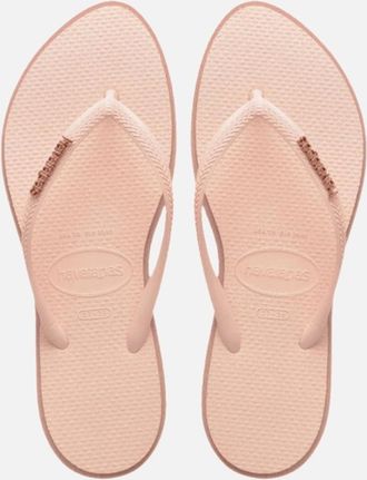 Havaianas Womens Havaianas Womens Slim Point Flip Flops - Tan - Size: 6/6.5/7