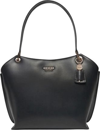 Guess Eco Evaine Tote - Dames - Shoppers - Zwart - ONE Size - Leer - Tassen