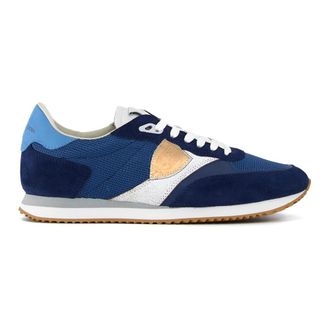 Philippe Model Blville Low Running Sneaker - male - Philippe Model - Sneakers - Blue - 11 UK - Shoes